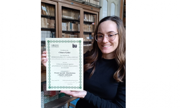 Premio Ecologia ICU &ndash; Laura Conti 2025: Chiara Gelici vincitrice del Premio Speciale Alimentazione e Impatto Ambientale